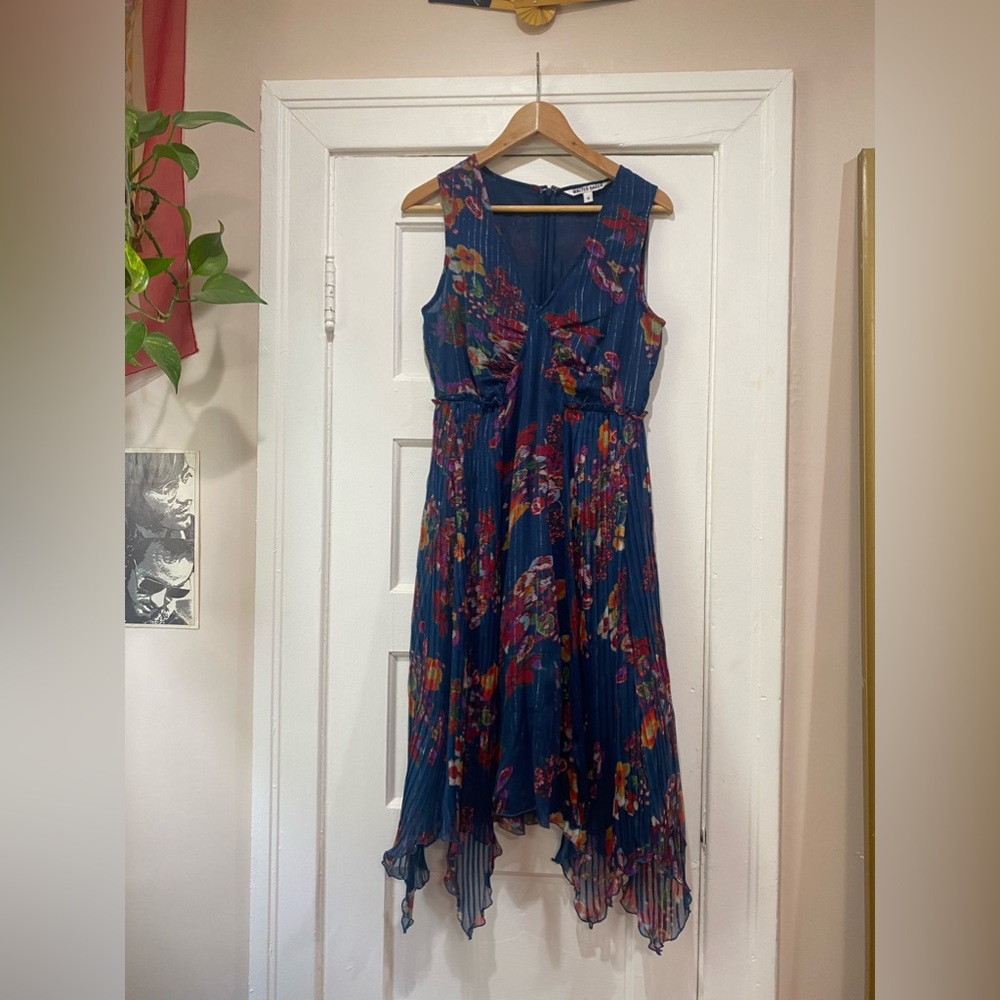 Walter baker blue dress size 4